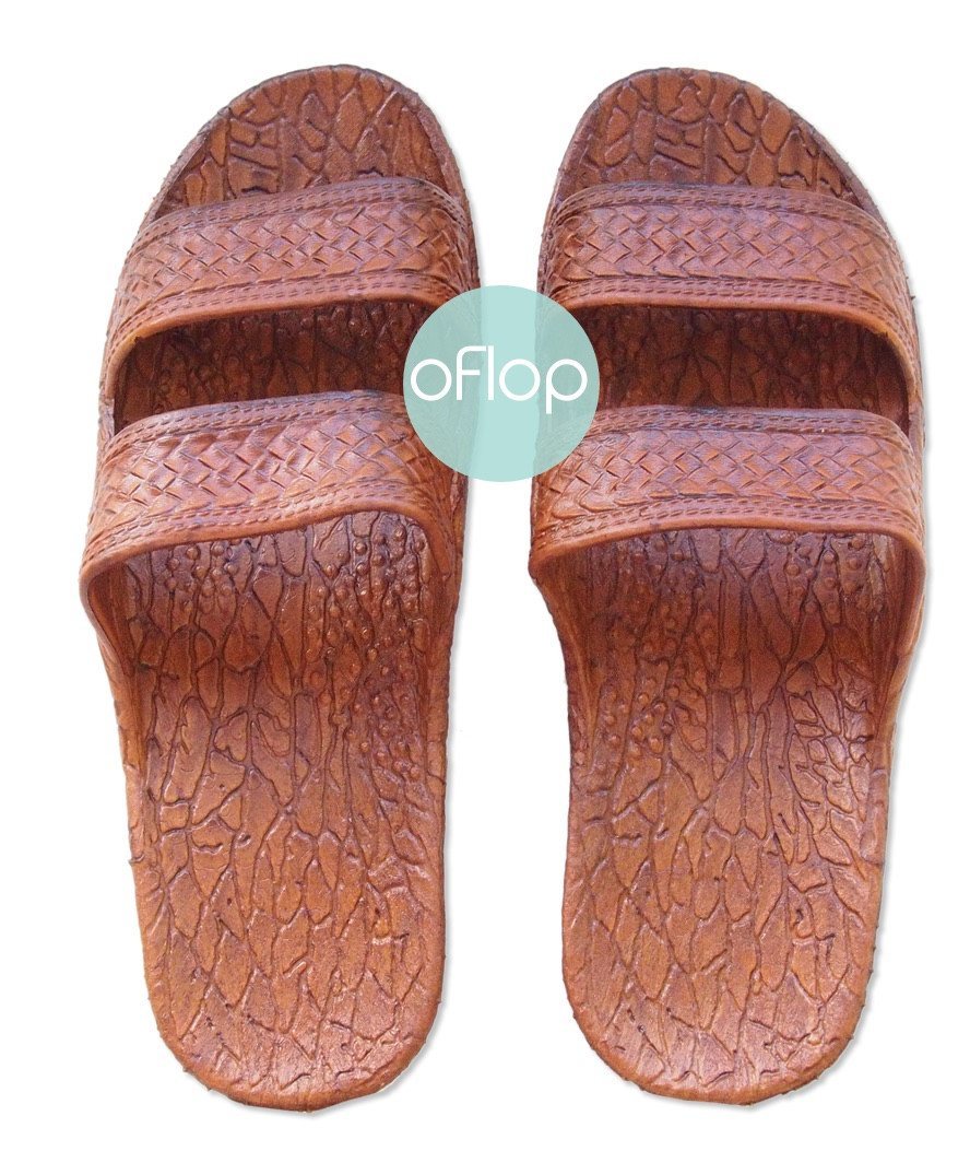 Sandals - Light Brown Jandals -- Pali Hawaii Hawaiian Jesus Sandals