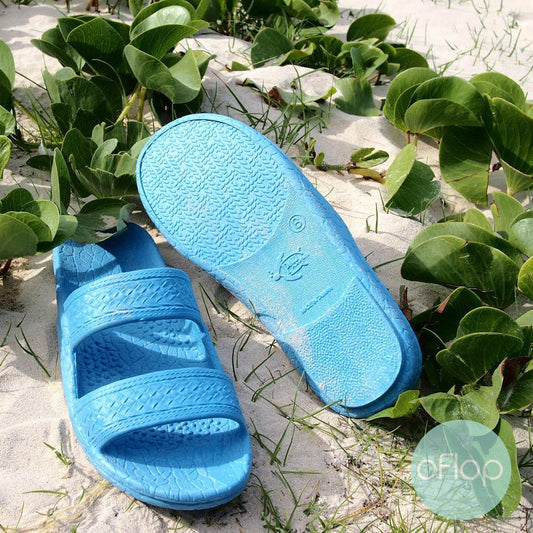 Sandals - Sky Blue Jandals -- Pali Hawaii Hawaiian Jesus Sandals