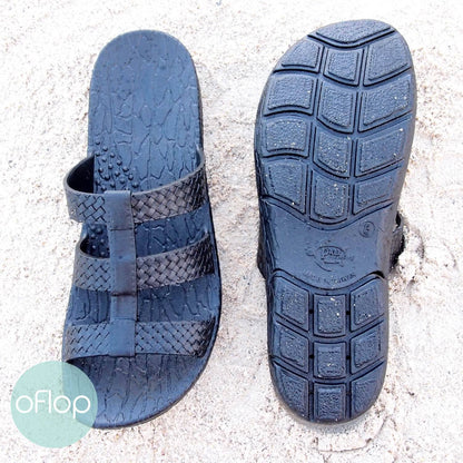 Sandals - Black Jaya Jandals -- Pali Hawaii Hawaiian Jesus Sandals