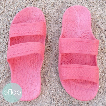 Pink Kids Jandals ® -- Pali Hawaii Hawaiian Jesus Sandals – oFlop