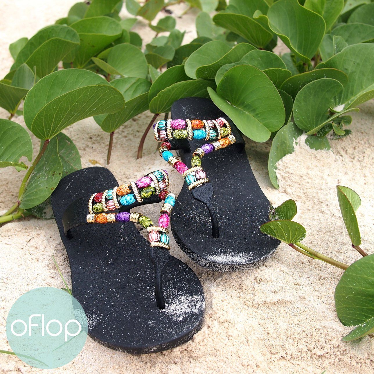 Sandals - Sparkle Karma -- Pali Hawaii Thong Sandals